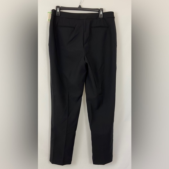 Anne Klein Women's Black Straight Leg Tailored Dress Pant Flat Front Siz… - Picture 9 of 12